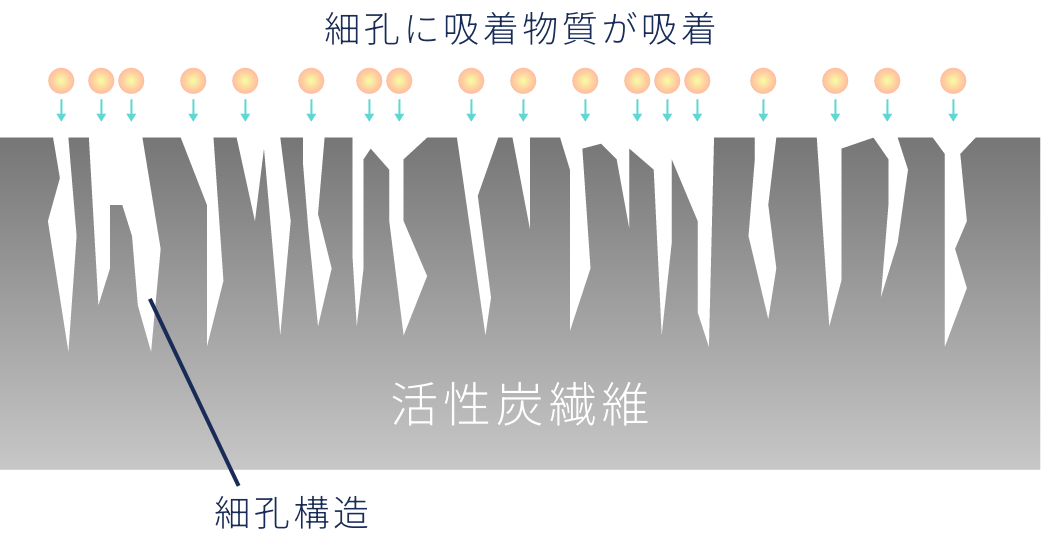 活性炭繊維の構造